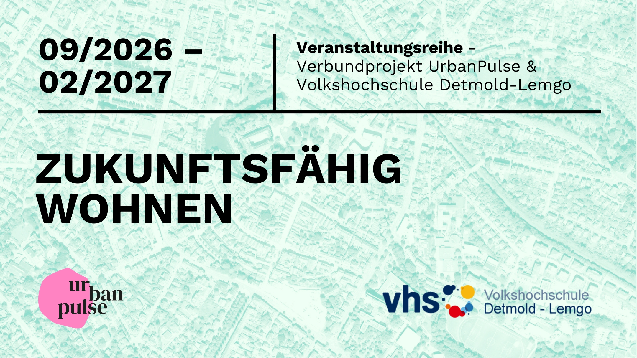 Vortragsreihe der VHS Detmold-Lemgo x UrbanPulse startet im September 2026.